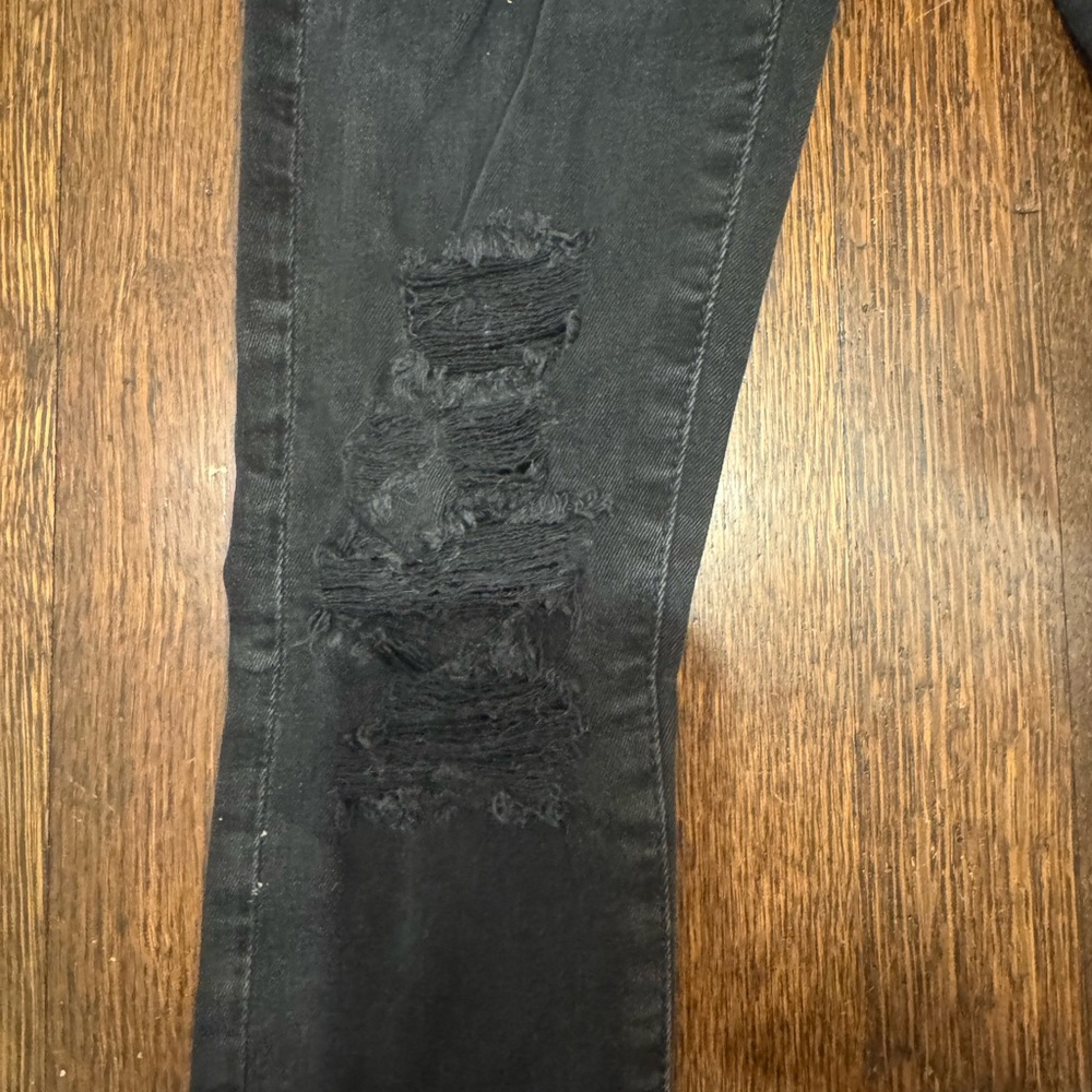 AG The Legging Ankle Super Skinny | Color: Distressed black | Size: 23